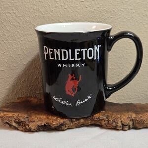 Pendleton Whiskey 18 Oz  Black Coffee Mug.
